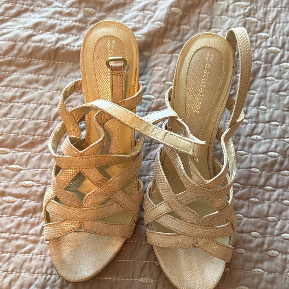 Zara Cream Strappy Sandals